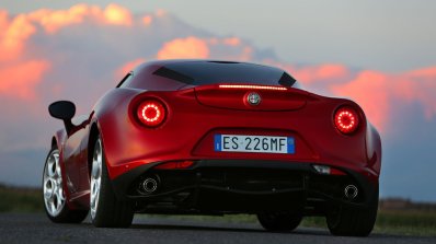 Alfa Romeo 4C rear press shot