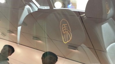 BMW 7 Series Horse Edition seat embroidery at Auto China 2014