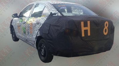 China Chevrolet Sail facelift spied rear