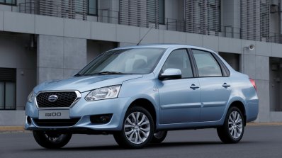 Datsun on-DO front three quarter left press shot