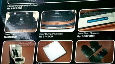 Honda Mobilio Modulo interior accessories