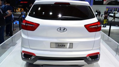 Hyundai ix25 white rear fascia at Auto China 2014