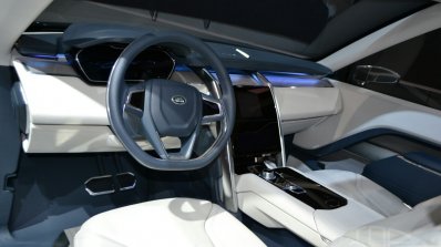 Land Rover Discovery Vision concept at 2014 NY auto show dashboard
