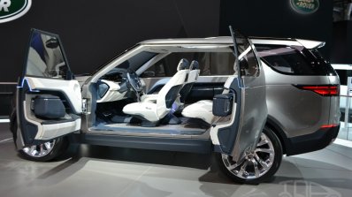 Land Rover Discovery Vision concept at 2014 NY auto show doors open
