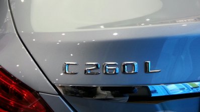 Mercedes C-Class long wheelbase badge at Auto China 2014