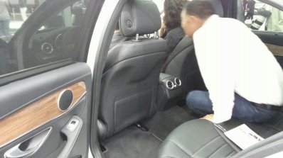 Mercedes C-Class long wheelbase rear seat at Auto China 2014