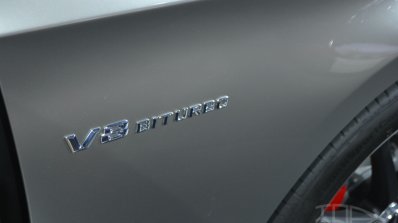 Mercedes S63 AMG Coupe at 2014 NY Auto Show badge