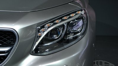 Mercedes S63 AMG Coupe at 2014 NY Auto Show headlight