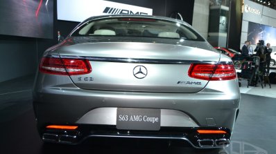 Mercedes S63 AMG Coupe at 2014 NY Auto Show rear