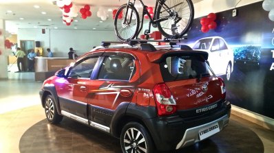 Toyota Etios Cross spied Indian dealership