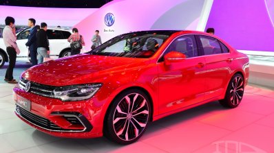 VW New Midsize Coupe Concept front three quarters at Auto China 2014