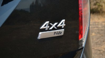 2014 Tata Aria Review 4x4 badge