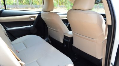2014 Toyota Corolla Altis Diesel Review rear seat legroom