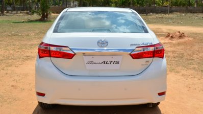 2014 Toyota Corolla Altis Diesel Review rear