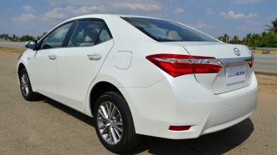 2014 Toyota Corolla Altis Petrol Review rear quarter