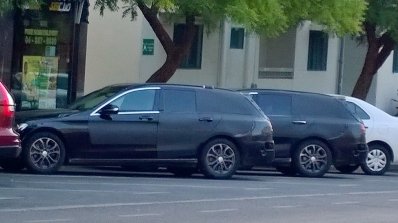 2015 Mercedes C-Class Estate testing in Dubai side