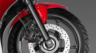 Honda CBR300R front wheel press image