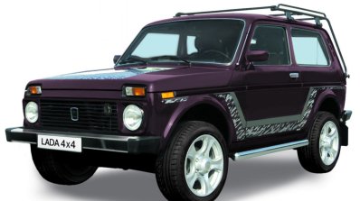 Lada Niva 4x4 front three quarter press shot