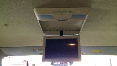 Mahindra Scorpio special edition integrated roof-mounted DVD player