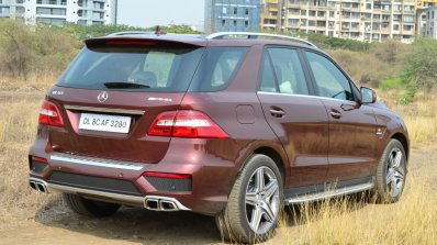 Mercedes-Benz ML 63 AMG Review rear quarter angle