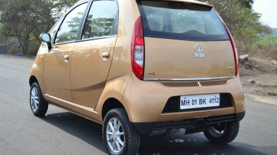 Tata Nano Twist Review rear quarter