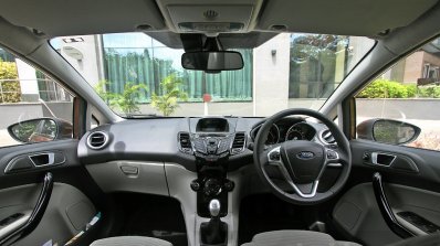 2014 Ford Fiesta Facelift Review cabin shot