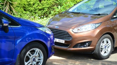 2014 Ford Fiesta Facelift Review hood of the car