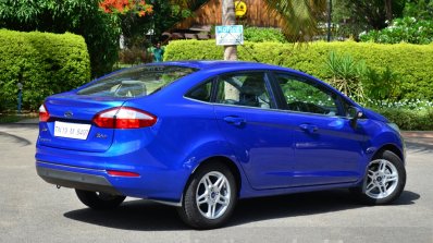 2014 Ford Fiesta Facelift Review rear three quarter