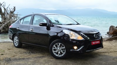 2014 Nissan Sunny facelift diesel review front quarter view