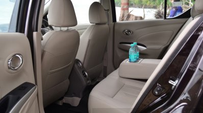 2014 Nissan Sunny facelift diesel review rear seat