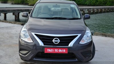 2014 Nissan Sunny facelift petrol CVT review front angle