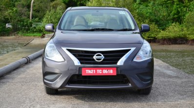 2014 Nissan Sunny facelift petrol CVT review front
