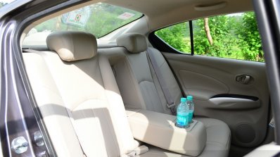 2014 Nissan Sunny facelift petrol CVT review rear seat