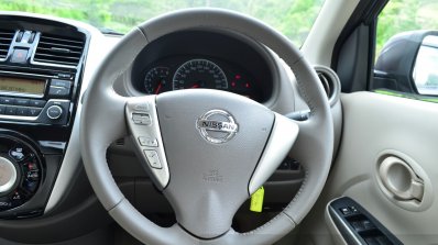 2014 Nissan Sunny facelift petrol CVT review steering