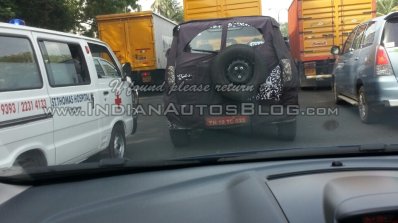 2016 Mahindra Bolero IAB spied rear