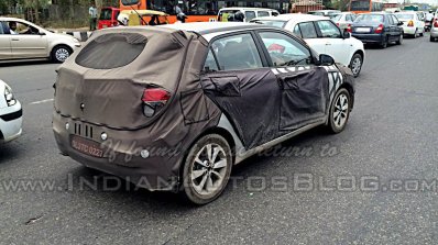 IAB spied 2015 Hyundai i20 rear three quarter