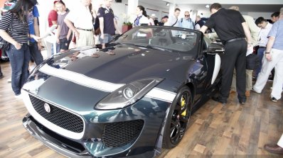 Jaguar Project 7 front three quarter at 2014 Goodwood Festival of Speed