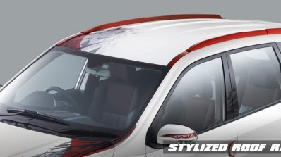 Mahindra XUV500 Sportz red roof rails