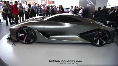 Nissan Concept 2020 Gran Turismo side at the 2014 Goodwood Festival of Speed