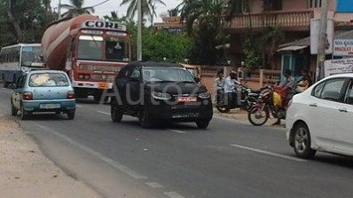 Spied in Chennai Mahindra S101 front