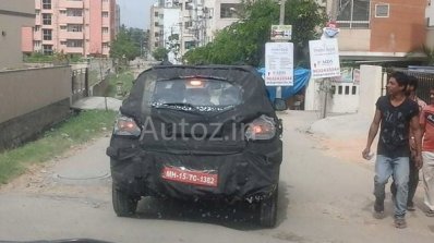 Spied in Chennai Mahindra S101 rear