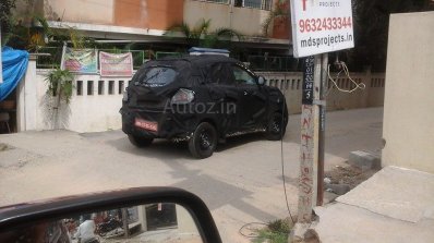 Spied in Chennai Mahindra S101 side