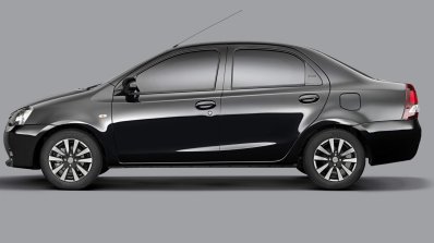 Toyota Etios Platinum press shot sedan side