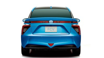 Toyota FCV sedan studio shot rear