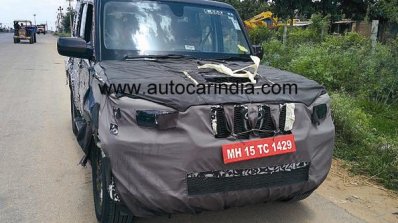 2014 Mahindra Scorpio refresh spy front