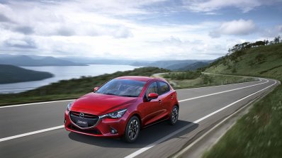 2015 Mazda2 tracking shot