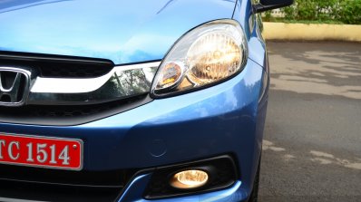 Honda Mobilio Petrol Review grille and lights