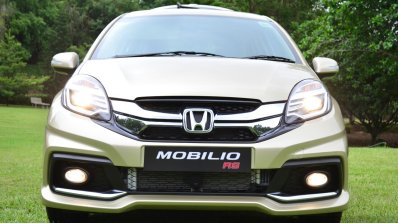 Honda Mobilio RS India live image front angle