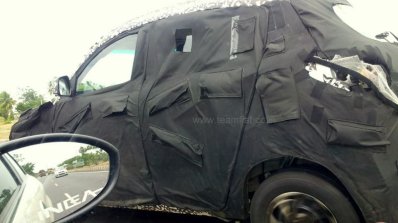 Mahindra S101 caught testing in India side angle