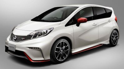 Nissan Note NISMO front three quarters press image